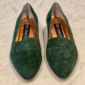 NWOT ROSS HOMMERSON Hunter Green Suede Shoes - 7.5